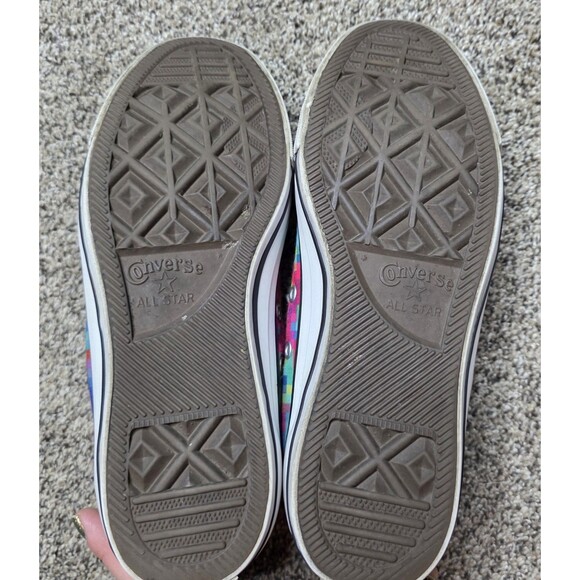 Converse All Star Low Top Pixels Sneakers Womens 8 Classic Colorful Abstract - Picture 11 of 15
